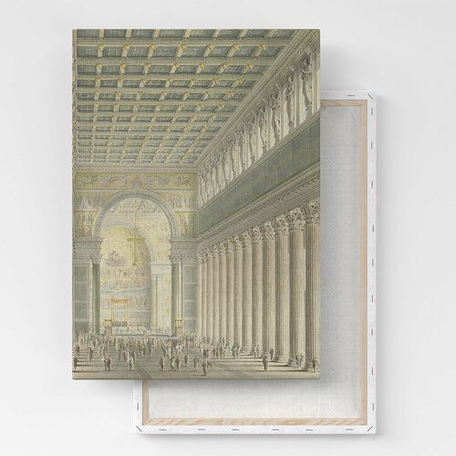Картина на холсте, репродукция / Карл Фридрих Шинкель - The Nave, Apse / Размер 30 x 40 см