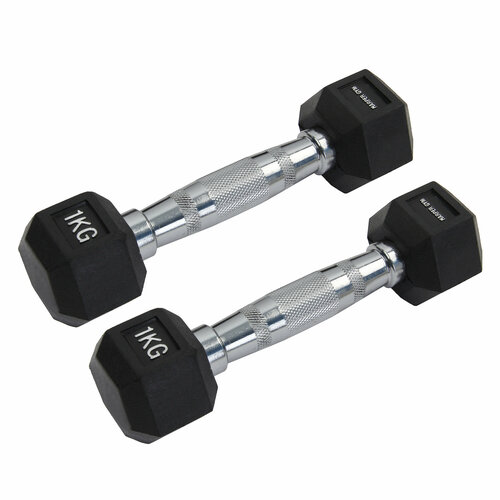 фото Набор гантелей шестигранных обрезиненных harper gym pro series nt162 (2шт) 1кг