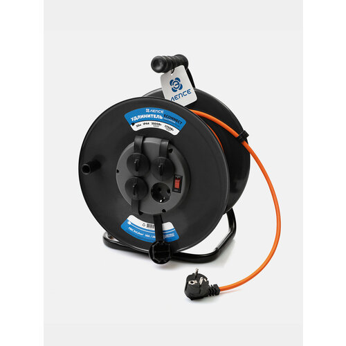 Удлинитель лепсе ГОСТ ПВС 3x15 16А 30м IP44 на металл катушке 4550₽