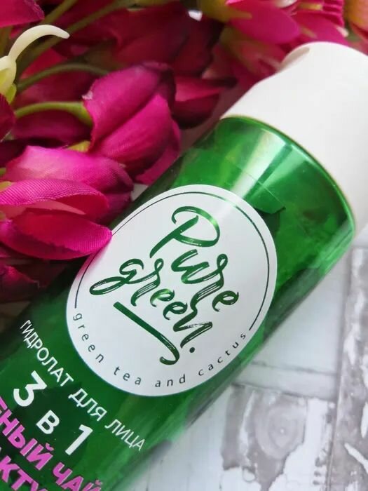 Гидролат для лица 3в1 Витэкс Pure Green "Зеленый чай и кактус", 115мл - фото №14