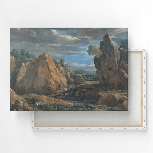 Картина на холсте, репродукция / Пьетро да Кортона - The allume mines of Tolfa / Размер 30 x 40 см