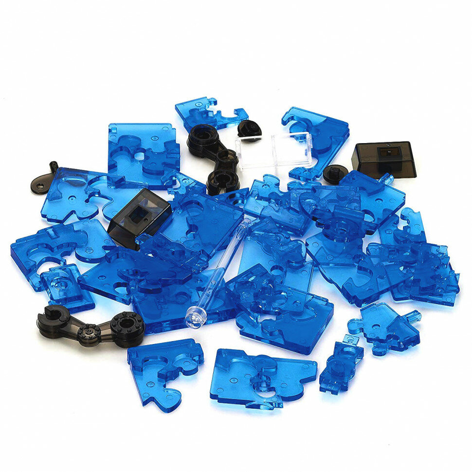 Головоломка 3D Crystal Puzzle Робот cиний цвет: синий - фото №19