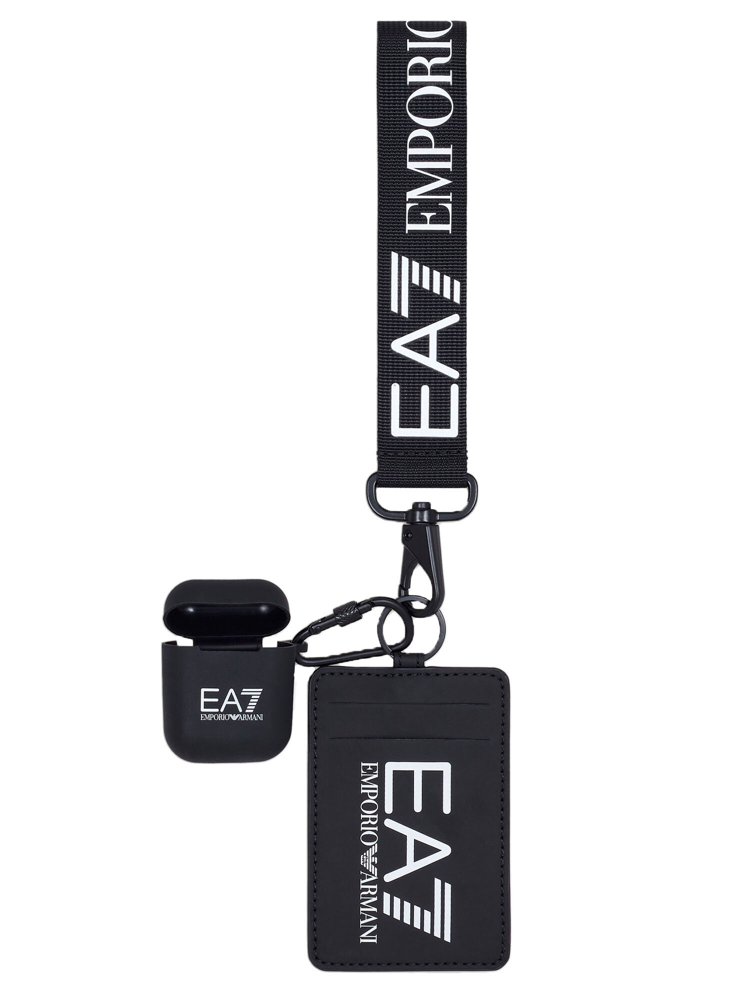 фото Кошелек EA7 Emporio Armani Air Pods+Card Holder Black/White Logo