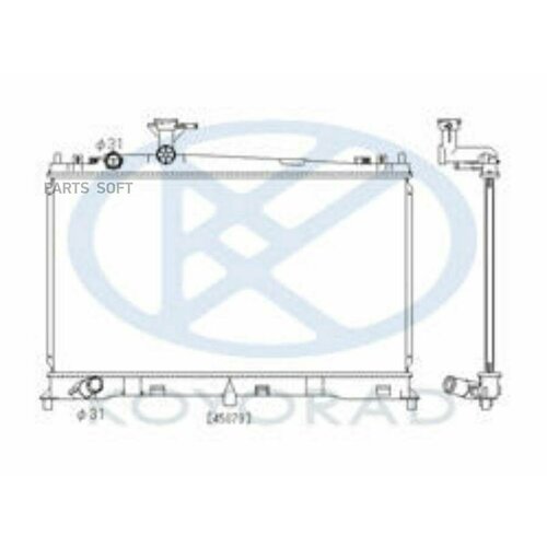 KOYORAD PL061656 Радиатор системы охлаждения Mazda 6 1.8/2.0 02>