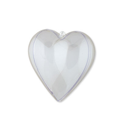 Love2art PLB-008 Заготовка для декорирования сердце пластик 10 х 9.8 х 5.6 см прозрачный