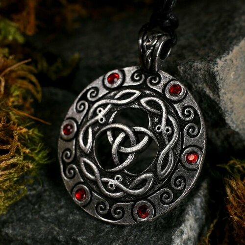 Амулет-брелок тотем Обоюдный Трискель 42 металлический d 3 см 1шт 523₽