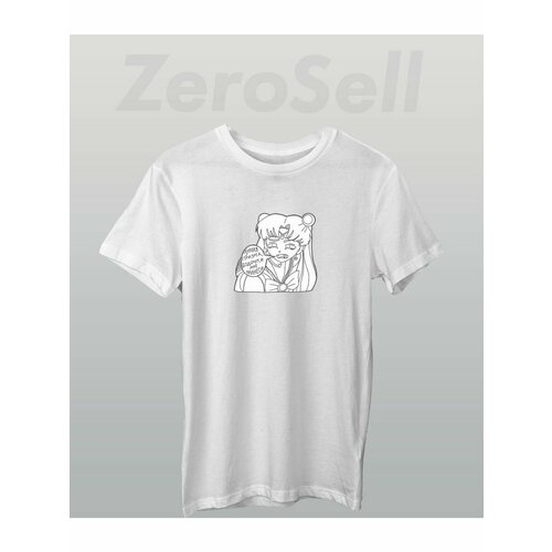 фото Футболка сейлор мун, размер xs, белый zerosell
