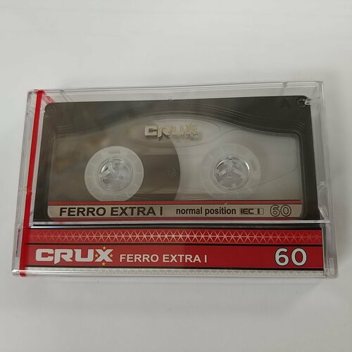 Аудиокассета новая запечатанная Crux Ferro Extra I 60 min (Silver) аудиокассета запечатанная новая crux bcm 87 yellow