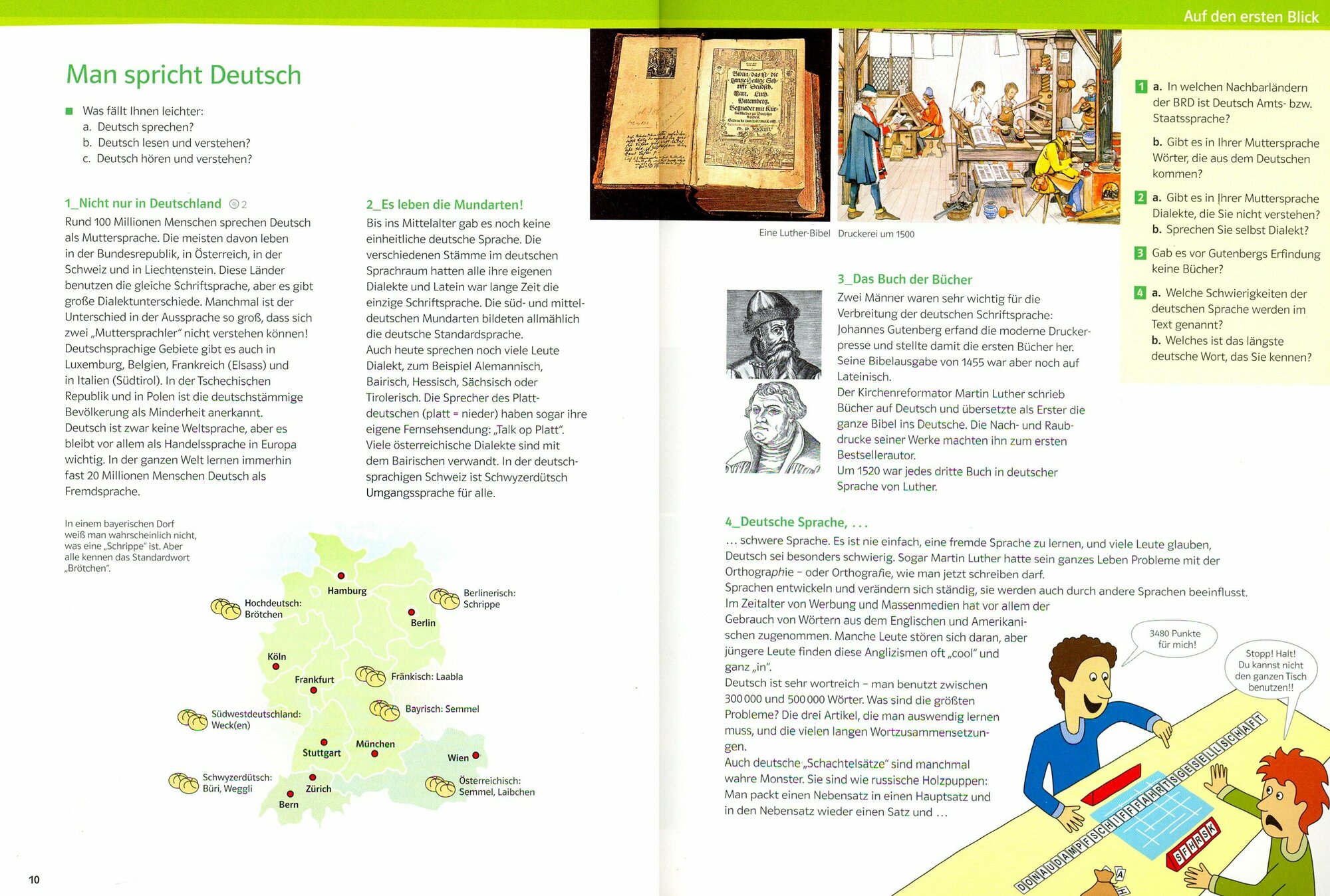 Dreimal Deutsch A2-B1 Lesebuch + CD / Книга на Немецком - фото №2