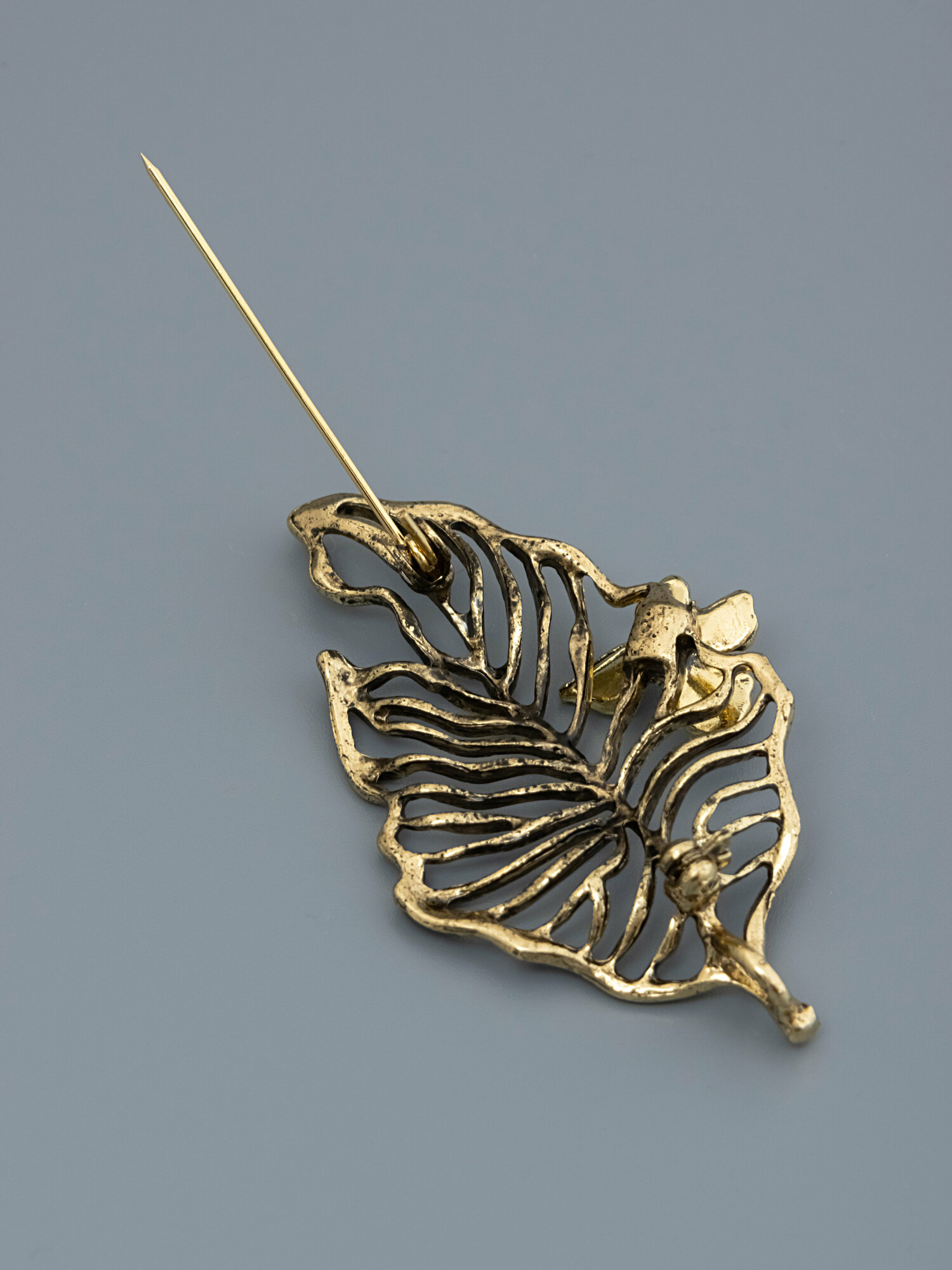 Брошь ЖемАрт, золотистый — фото 1