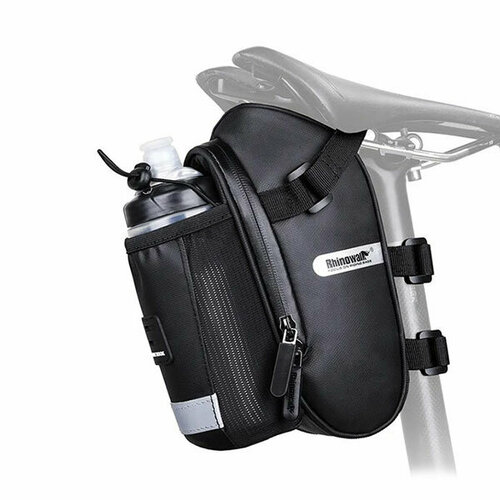 Велосумка под седло Rhinowalk X21559 черная велосумка под седло для байкпакинга rhinowalk saddle bag с флягодержателем