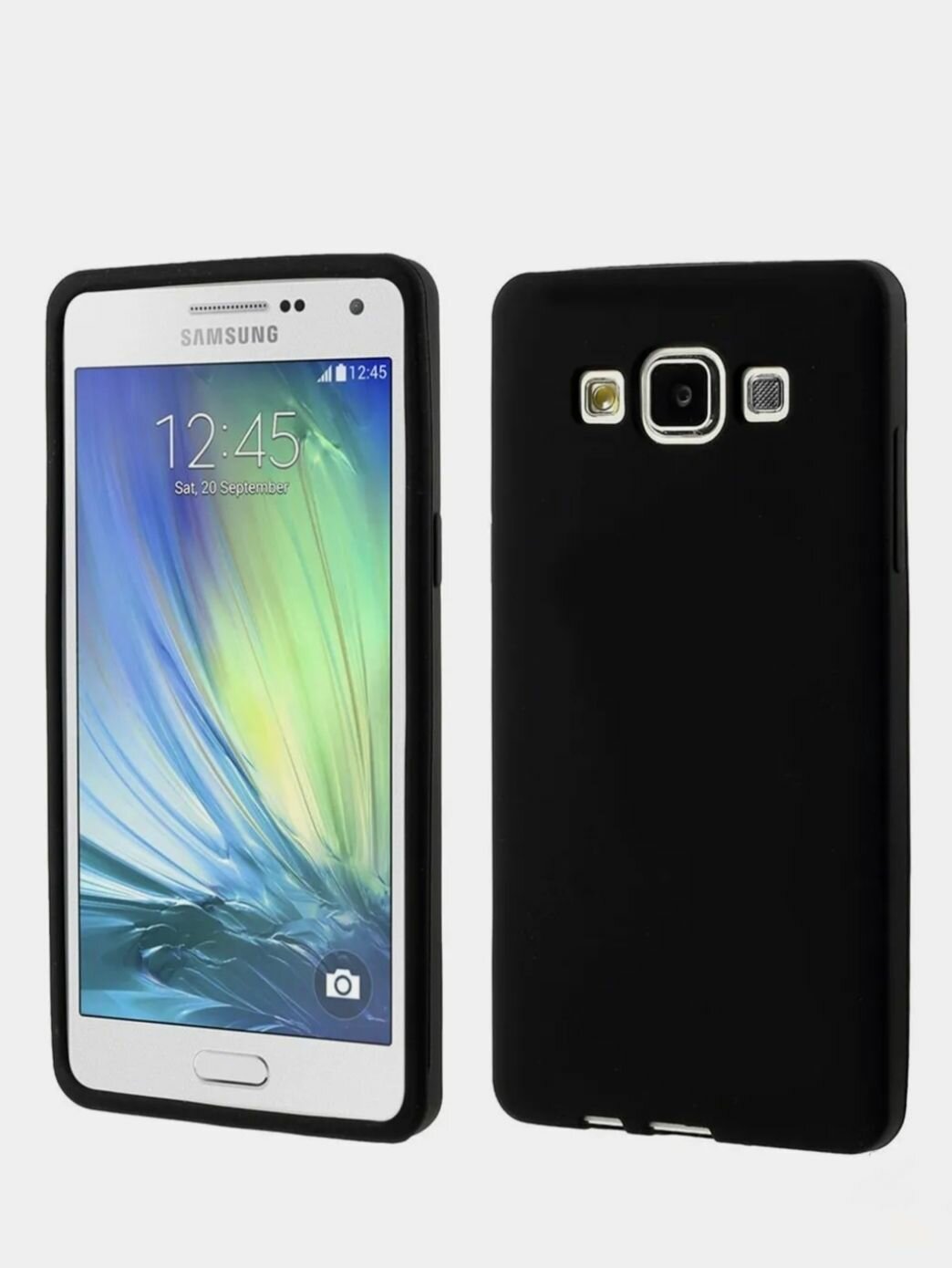 Samsung Galaxy A5 2015 A500 Силиконовый Чёрный чехол для Самсунг галакси а5 а500