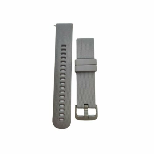 Браслет силиконовый без кнопки 22мм для часов Amazfit GTR 47mm Haylou LS05 Zepp E серый 52000₽