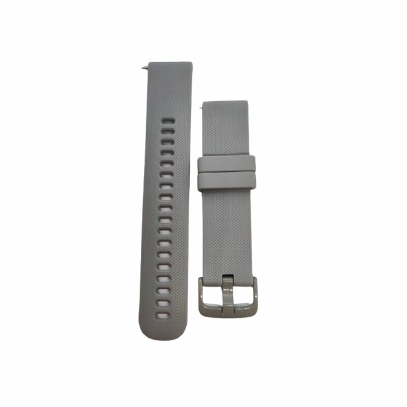 Браслет силиконовый без кнопки 22мм для часов Amazfit GTR 47mm, Haylou LS05, Zepp E (серый)