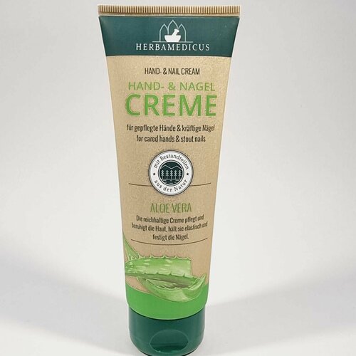 Крем для рук и ногтей Herbamedicus HAND- & NAIL CREAM Aloe Vera алоэ вера 125 мл (из Финляндии)