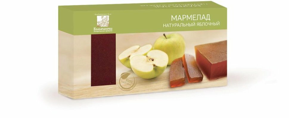 Мармелад пластовый 210г яблочный, 2 штуки