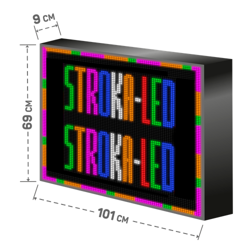 Бегущая строка/ Led /рекламная вывеска/ панель/101х69