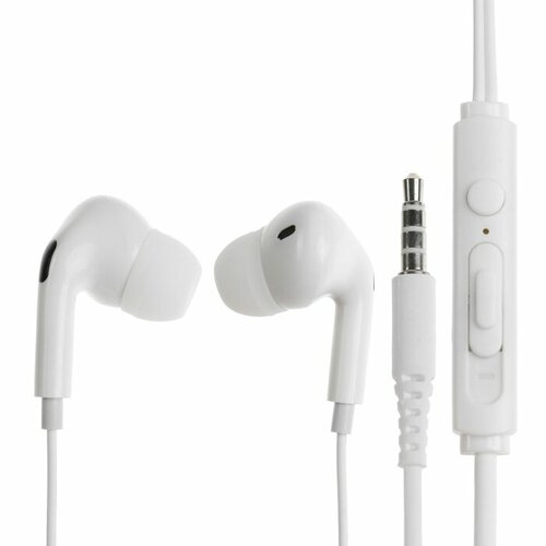 Наушники BYZ S871 проводные вакуумные микрофон 35 мм 12 м белые 349₽