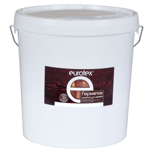 Акриловый герметик для дерева теплый шов Eurotex 25 кг. орех