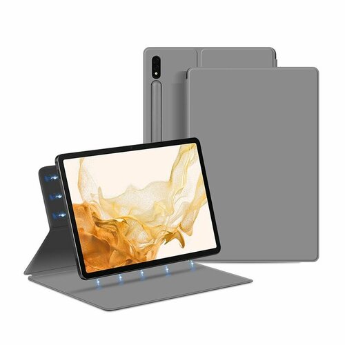 Чехол MyPads для Samsung Galaxy Tab S7 (2020) 11 (SM-T870) / Tab S8 (SM-X700) чехол обложка mypads для samsung galaxy tab s7 11 sm t870 t875 s8 sm x700n ультратонкий трансформируется в подставку эко кожа серый