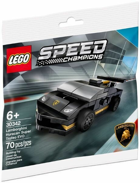 Конструктор LEGO Speed Champions 30342 Lamborghini Huracan Super Trofeo EVO polybag
