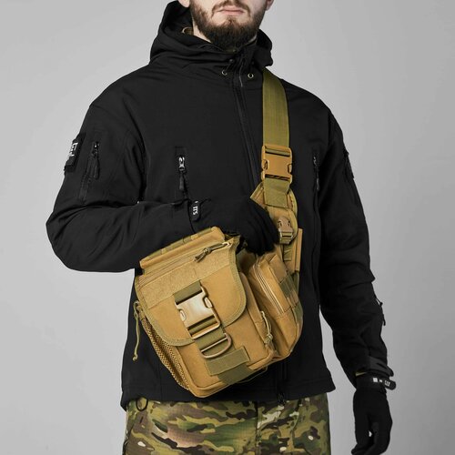 фото Сумка кросс-боди black hawk, бежевый