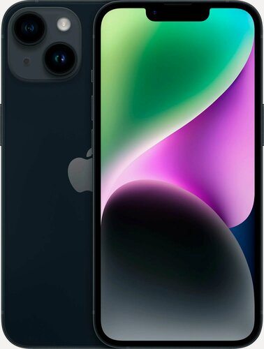 Изображение товара Смартфон Apple iPhone 14 256 ГБ, 1 nano SIM, Цвет: чёрный, OLED