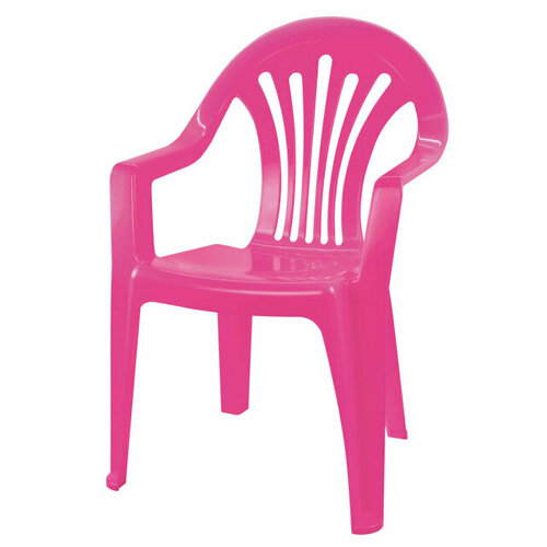 кресло детское бюрократ kd 2 на колесиках ткань розовый Кресло, пластиковое, детское, 37х35х57 см, розовый