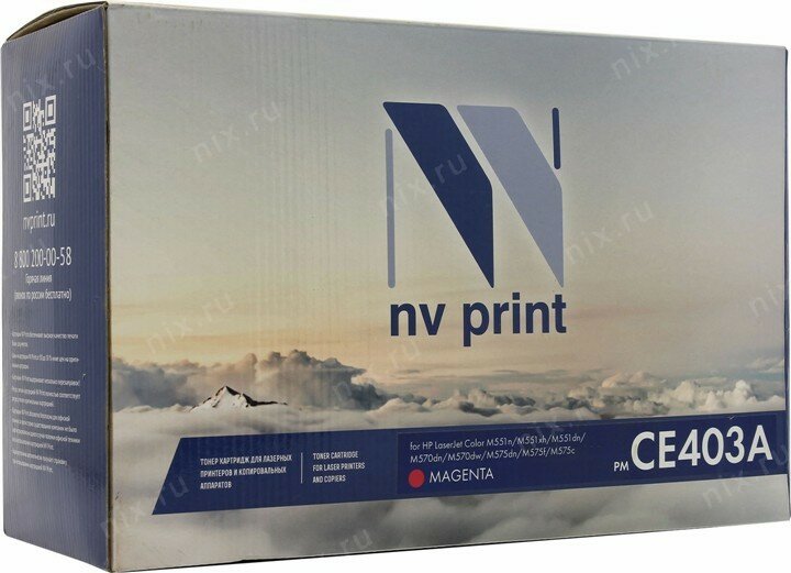 Картридж NV Print CE403A Magenta для Нewlett-Packard CLJ Color M551 (6000k) - фото №14