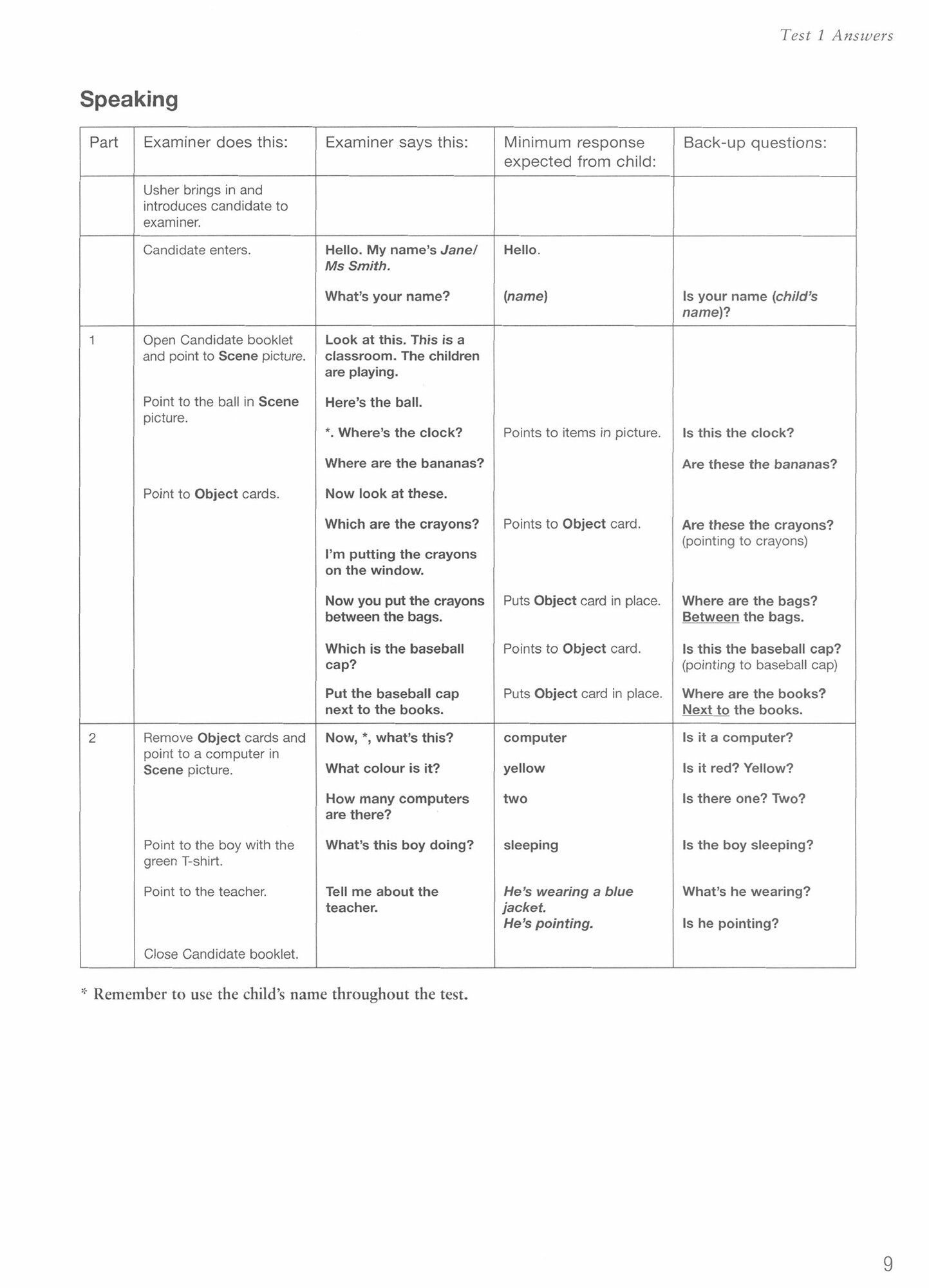 Cambridge English Young Learners. Starters 2 for Revised Exam from 2018. Answer Booklet - фото №5