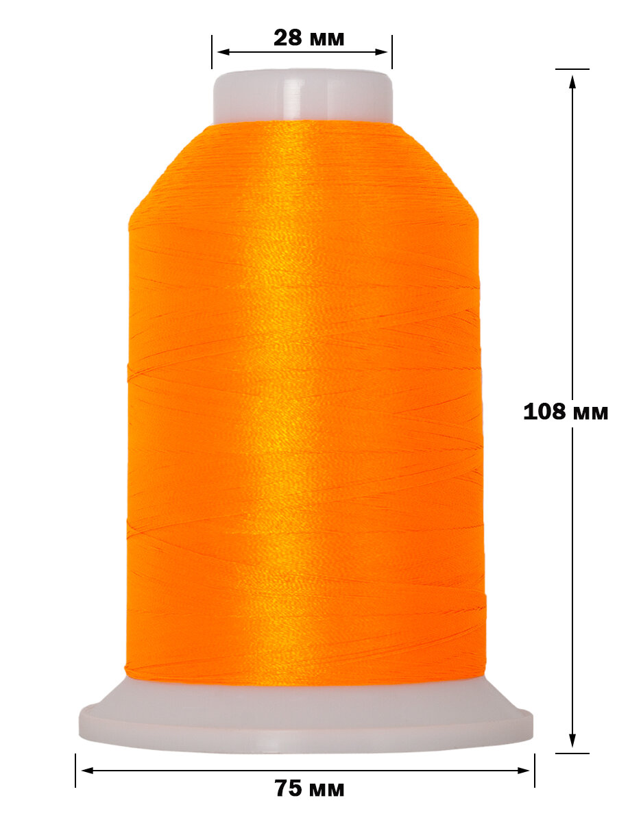 Нитки швейные для вышивания SAFIRA 120D/2, 5000м — фото 1