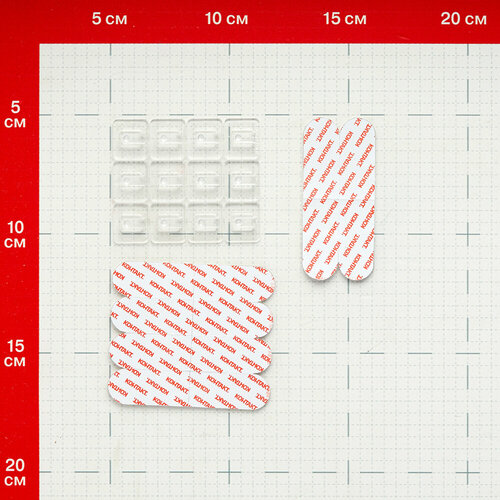 Держатель для гирлянды Контакт самоклеящийся прозрачный (12 шт.) (24809)