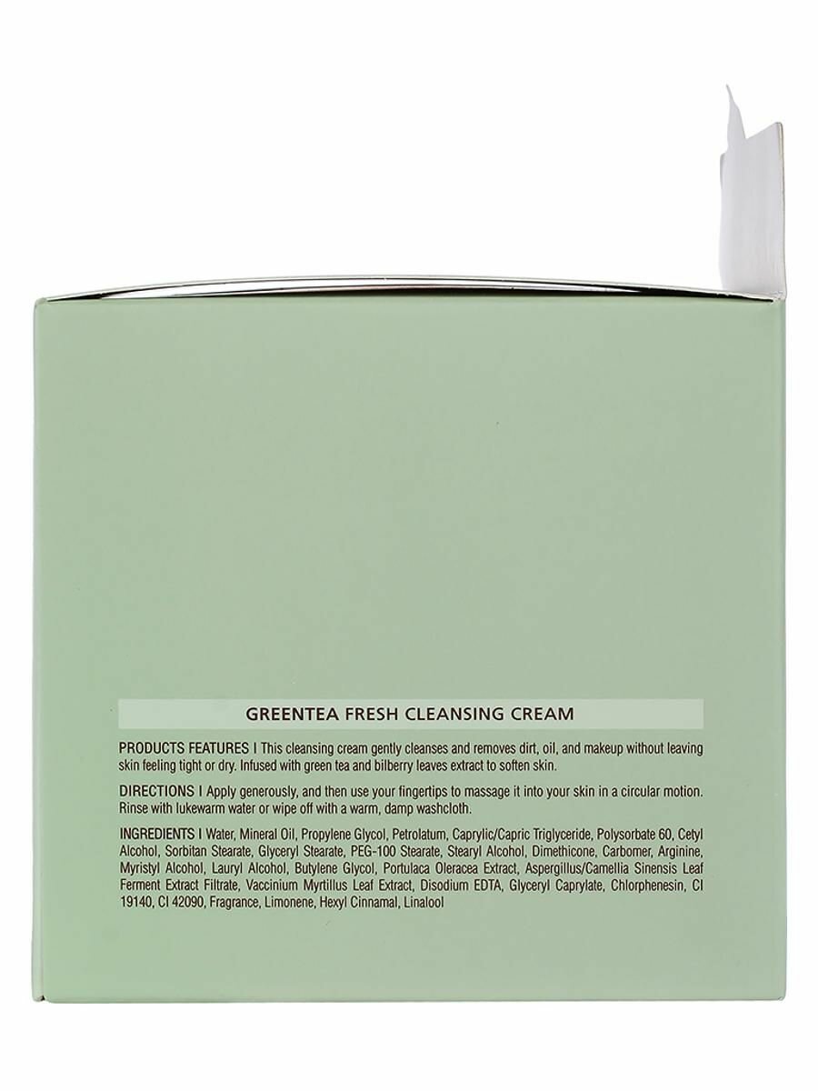 WELCOS Kwailnara Крем с экстрактом зеленого чая для очищения лица Green Tea Fresh Cleansing Cream, 300г