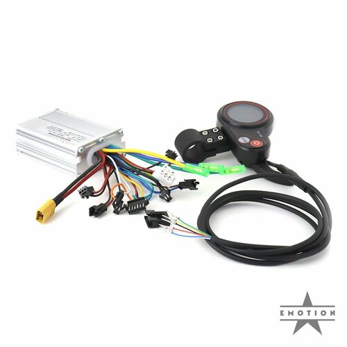 фото Контроллер для электросамоката 48v 25a, курок газа бортовой компьютер tf-100 для электросамоката, кабель. комплект №4 универсальный emotion