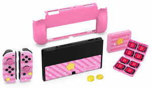 Комплект защиты для Nintendo Switch / Switch Oled (Dobe iTNS-2120) Pink