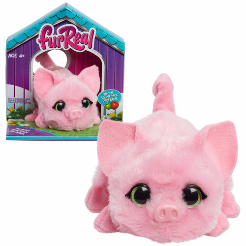 furreal friends игрушка тигренок на поводке e5309eu4 Фурриал Френдс. Интерактивная мягкая игрушка Мини-свинка 11 см. FurReal Friends