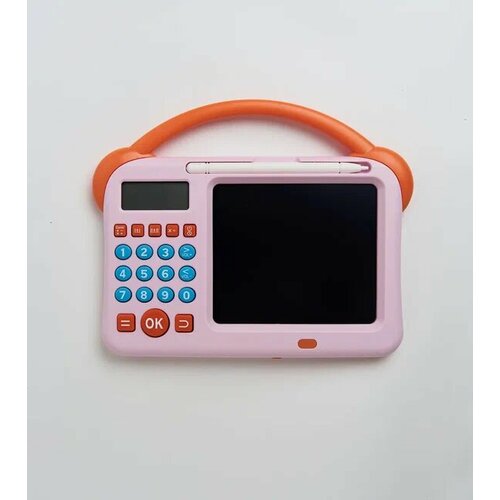 Интерактивный математический планшет розовый