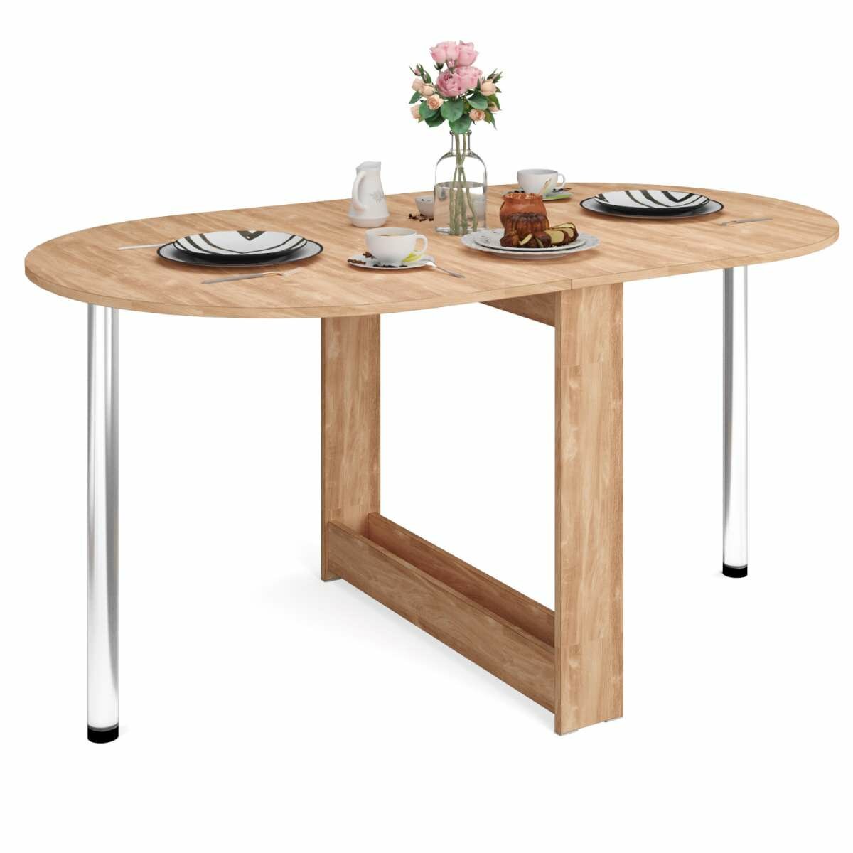 фото Стол-книжка Тайга мини 86х90х77 крафт золотой