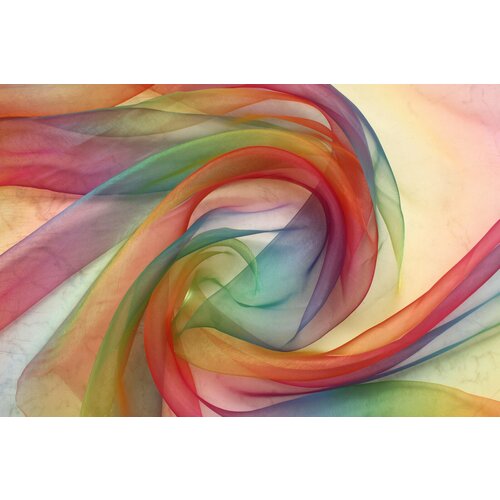 фото Ткань органза "радуга" с переходом цвета, ш136см, 0,5 м без бренда