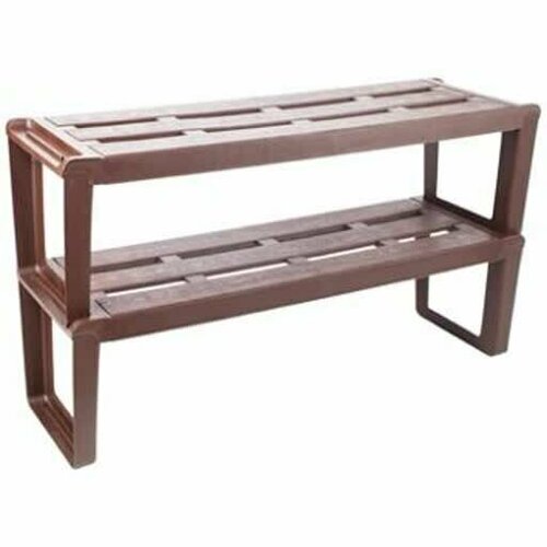 Этажерка для обуви Slip 2-х секционная шоколадный 820x286x470 мм 3125₽