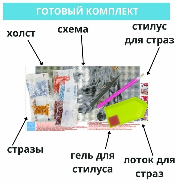 Алмазная мозаика "КУХНЯ", 20х25 см (M-11489) MAZARI - фото №4