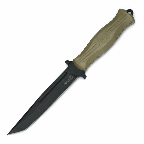 Нож от ООО ПП Кизляр НР-19, цвет песок, сталь AUS8, рукоять Эластрон