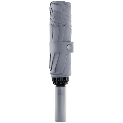 Зонт NINETYGO, обратное сложение, чехол в комплекте, с фонариком, серый