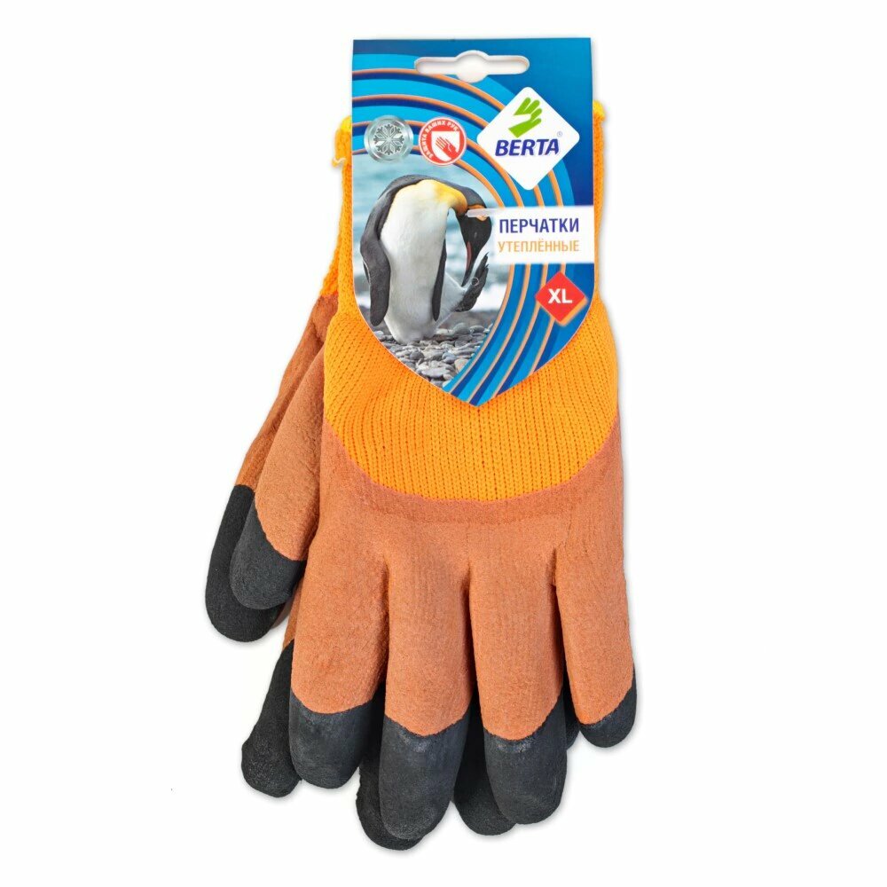 фото Перчатки утепленные BERTA с латексным покрытием размер XL
