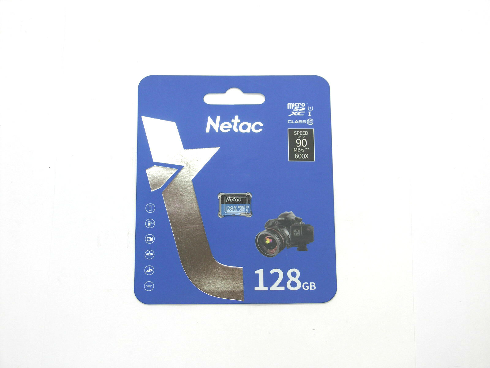 Карта памяти 128Gb (Secure Digital Card, micro) Netac P500 Class 10 SDXC
