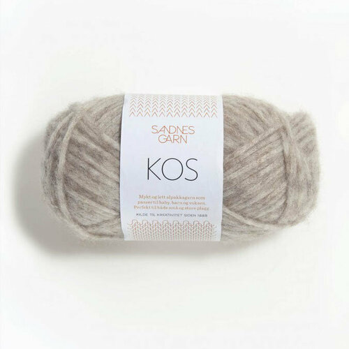 Пряжа для вязания Пряжа для вязания Sandnes Garn Kos (2611 Lys Beigemelert) 1 моток
