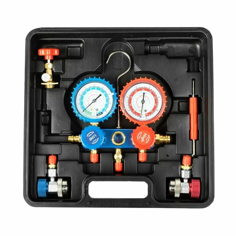 SpecX A16507 Набор арматуры для заправки, вакуумирования и проверки систем кондиционирования, r134a - фото №9