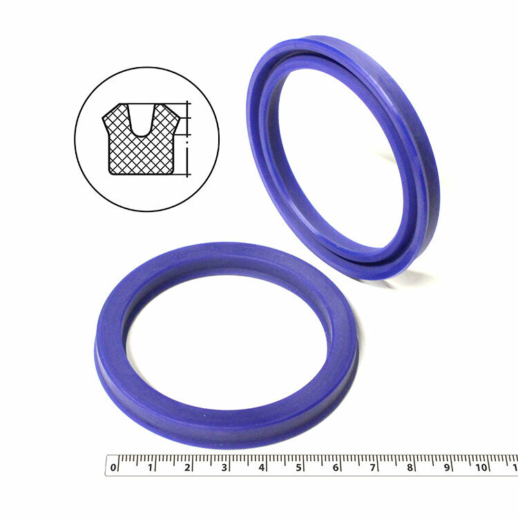 Манжета гидравлическая 60х75х8 (манжета цилиндра 75*60*8) тип UN PU (полиуретан)