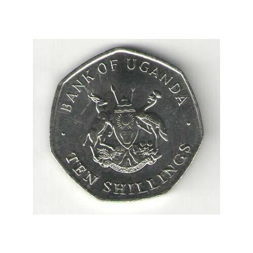Монета Уганда 10 шиллингов 1987