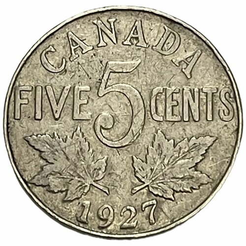 канада 5 центов 2011 г Канада 5 центов 1927 г.